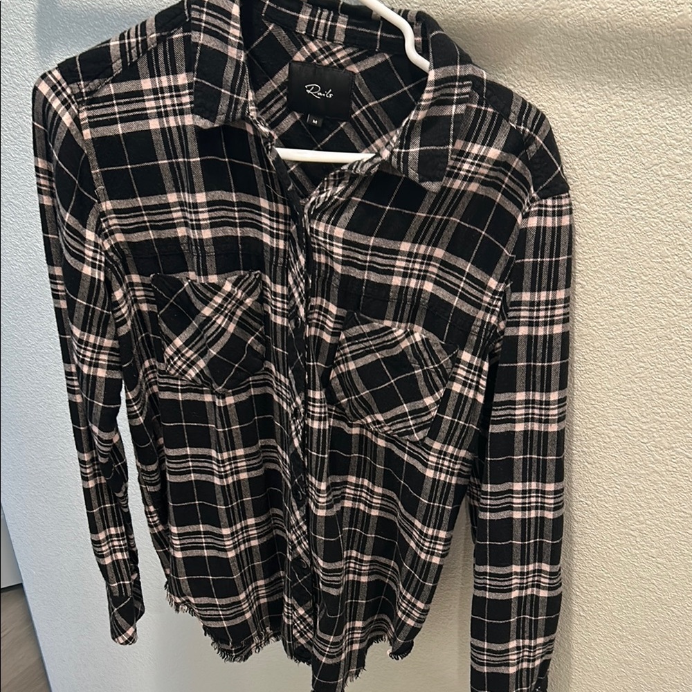 Black and White Plaid Shirt by Rails